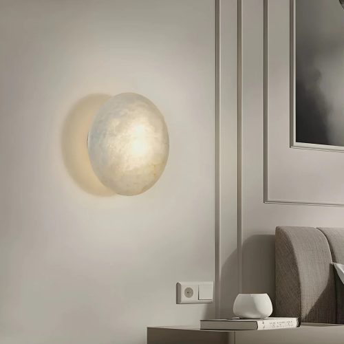 Luxury Sphere Shaped Marbel LED Wall Lamp For Bedroom