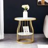 Premium Glass Side Table with Sturdy Iron Legs | luxury furnishings | clear glass tables | compact decor | accent furniture