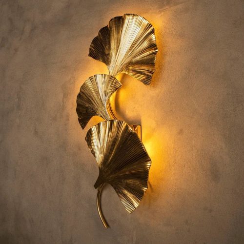 Luxury Wall Lamp In The Shape Of Ginkgo Leaf