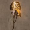 Modern|Gold|Silver|Leaf|Leaves|Luxury|LED|Sconce|Wall|Lamp