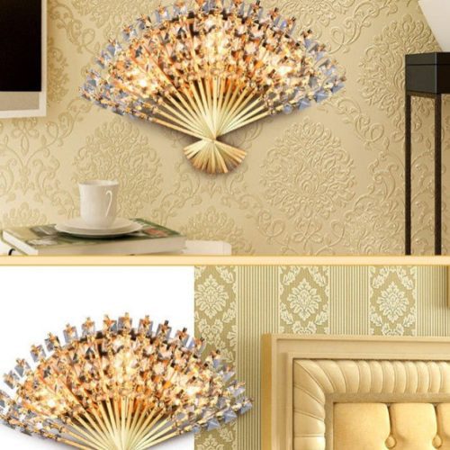 MIRODEMI® Luxury Golden Crystal Wall Lamp for Bedroom, Living Room image | luxury lighting | luxury wall lamps | home