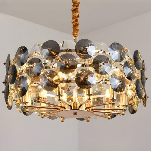 MIRODEMI Aalst Creative Drum Gold Chandelier