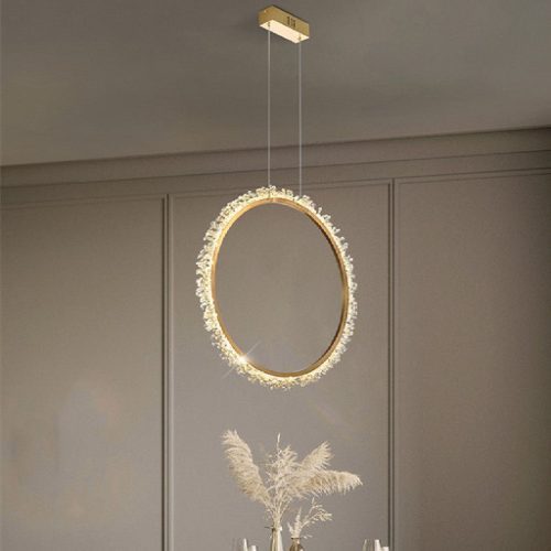 MIRODEMI® Beautiful Crystal LED Pendant Light in the Shape of Rings for Living Room Cool Light / Dia15.7+23.6+31.5