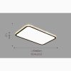 MIRODEMI® Abbiategrasso | Rectangle black Crystal LED Ceiling Light