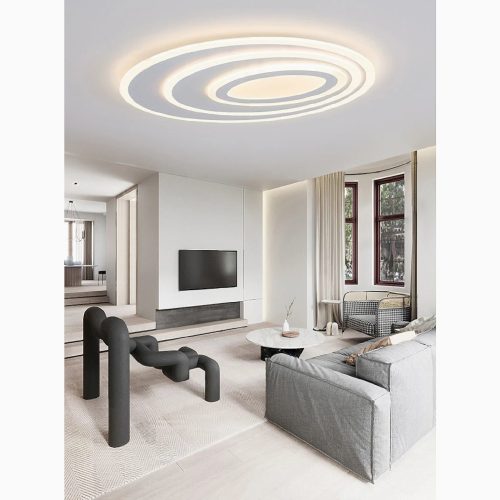 MIRODEMI Acceglio Minimalist Oval LED Ceiling Light