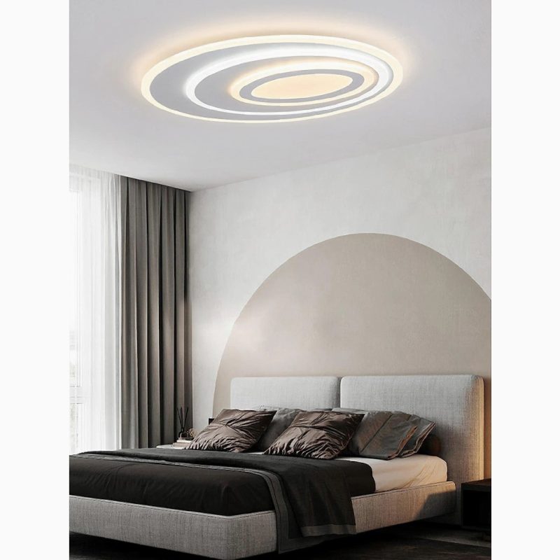 MIRODEMI Acceglio Minimalist Oval LED Ceiling Light For Bedroom