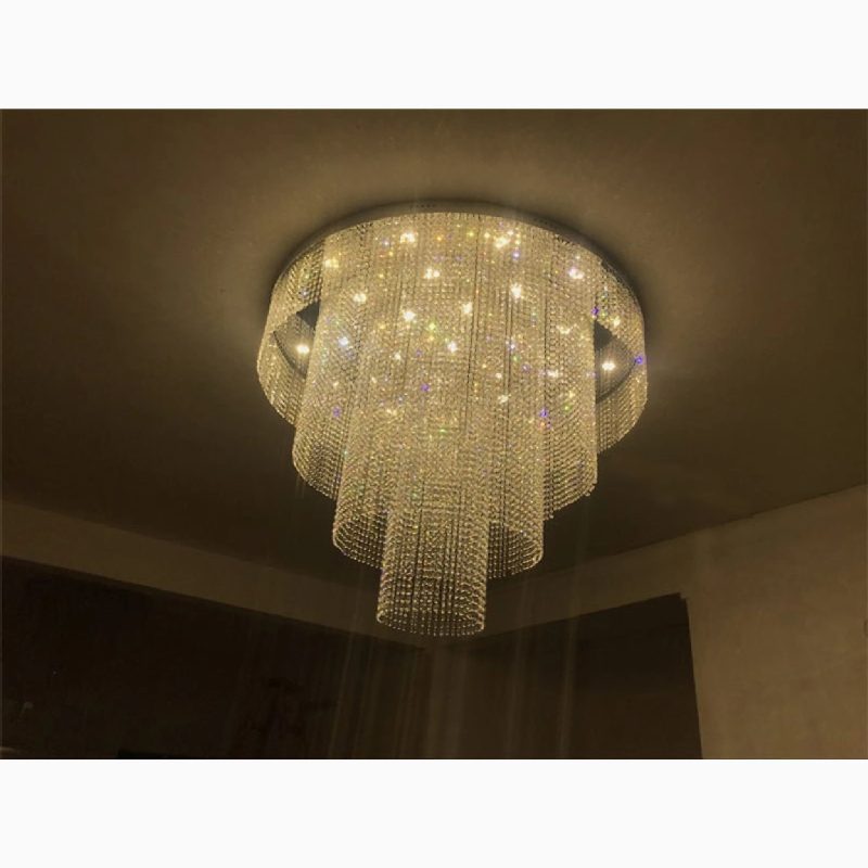 MIRODEMI Accumoli Modern Crystal LED Ceiling Lamp