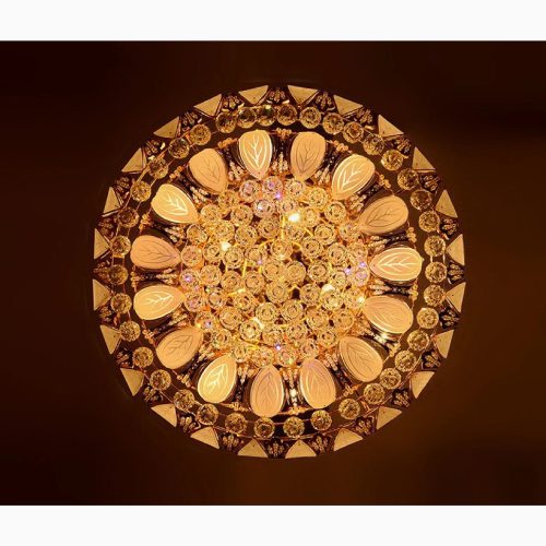 MIRODEMI Acerenza Modern Round Crystal Chandelier