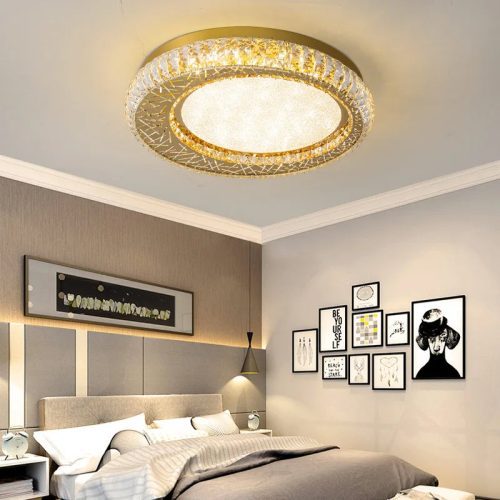 MIRODEMI Aci Castello Modern Round LED Crystal Ceiling