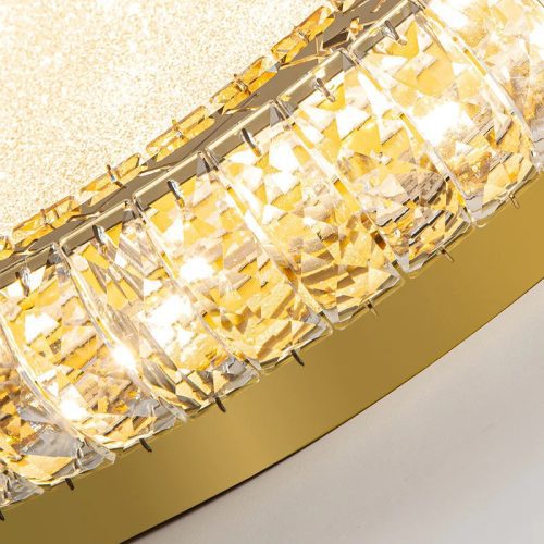 MIRODEMI Aci Castello Modern Round LED Crystal Lamp Details