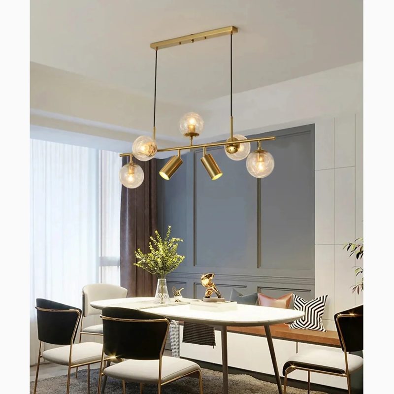 MIRODEMI Acquappesa Gold Pendant Lighting Fixture For Dining Room