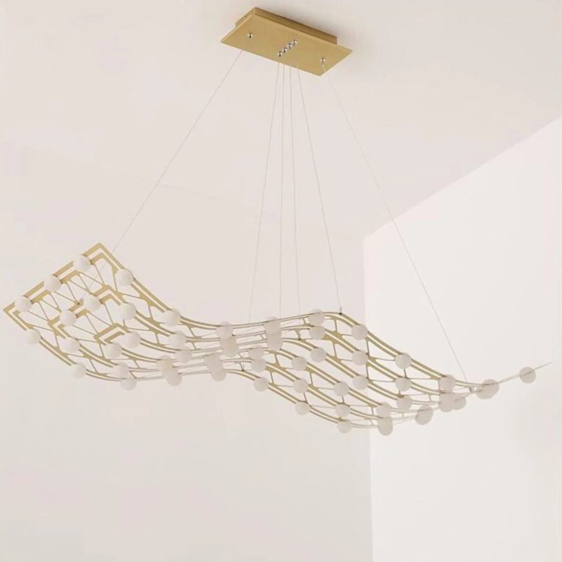 MIRODEMI Acquasanta Terme Nordic Design Rectangular Chandelier