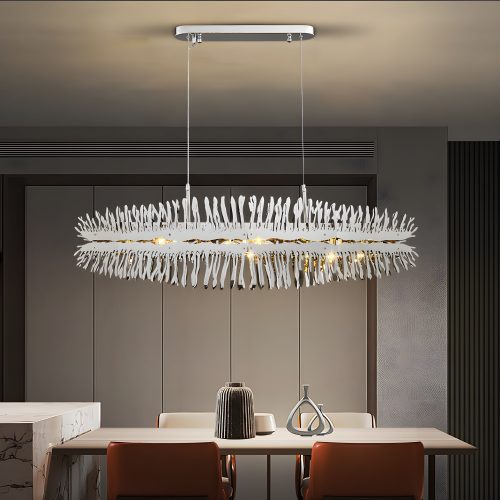 MIRODEMI Acquaviva delle Fonti Modern Creative Golden LED handelier for Dining Room