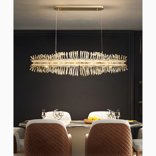 MIRODEMI Acquaviva delle Fonti Modern Creative Golden LED handelier for House