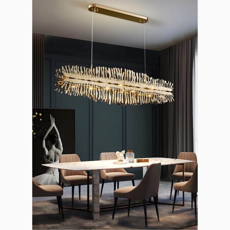 MIRODEMI Acquaviva delle Fonti | Modern Creative Golden LED Сhandelier for Kitchen