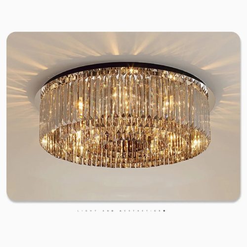 MIRODEMI® Adrano | Smoky Gray Crystal Chandelier light