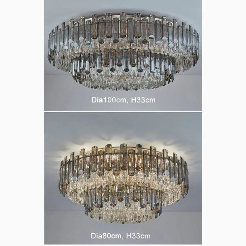 MIRODEMI Adria Large Luxury Crystal Chandelier For Bedroom