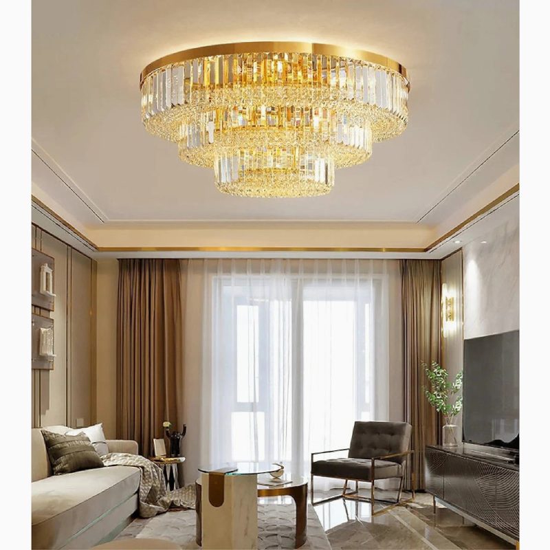 MIRODEMI Affi Contemporary Crystal Ceiling Chandelier