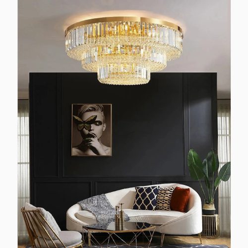 MIRODEMI Affi Contemporary Crystal Ceiling Chandelier For Home