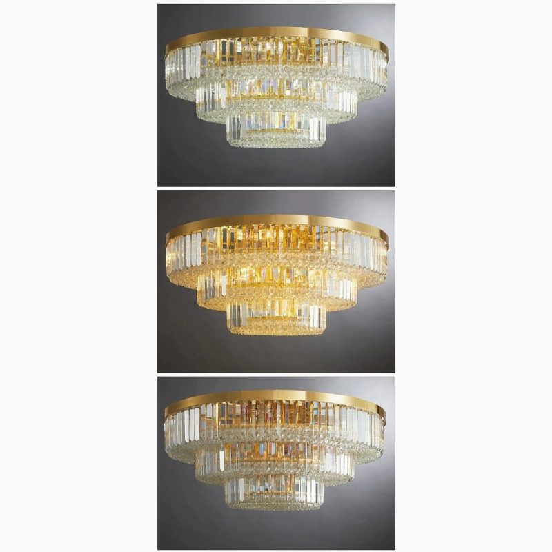 MIRODEMI Affi Contemporary Crystal Ceiling Chandelier For Living Room