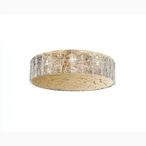 MIRODEMI Agazzano Round Gold Crystal Chandelier For Living Room Details