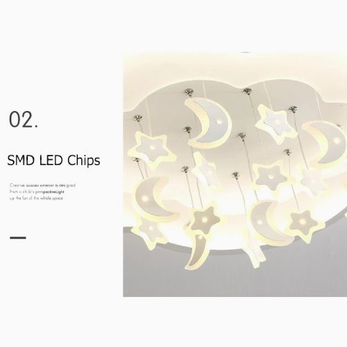 MIRODEMI Aglie Kids Room Star Shaped Chandelier