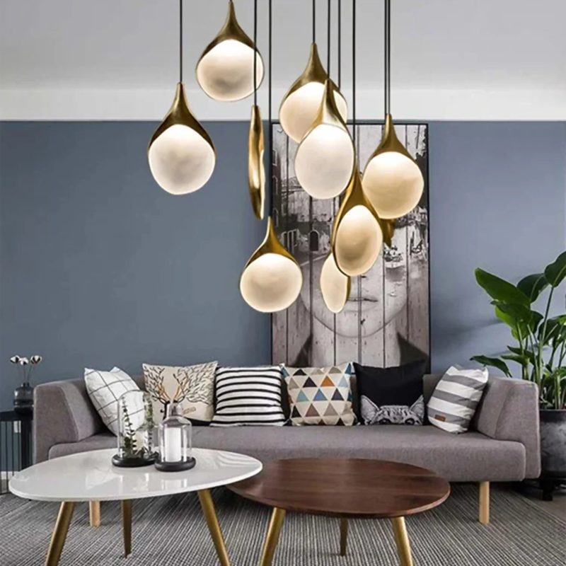 MIRODEMI Agordo Pearl Design Pendant Light Fixture For Dining Area