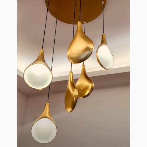 MIRODEMI Agordo Pearl Design Pendant Light Fixture for Classy Living Room