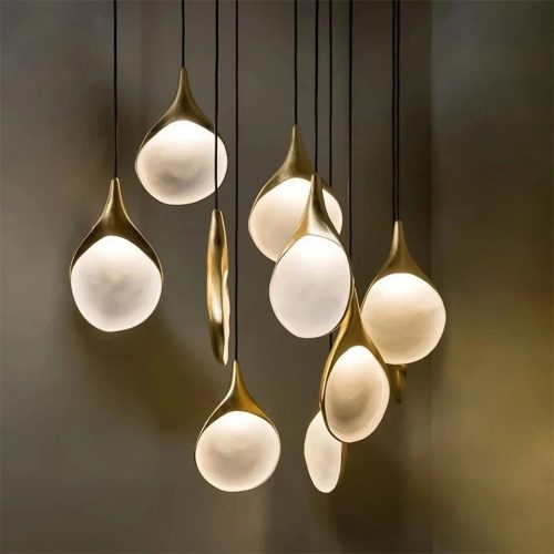 MIRODEMI® Chic Modern Pendant Chandelier with Large Drop Accents