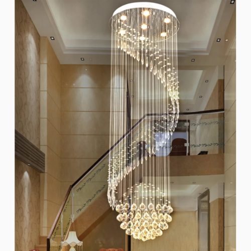 MIRODEMI Agrate Brianza Luxury Elegant Glass Chandelier