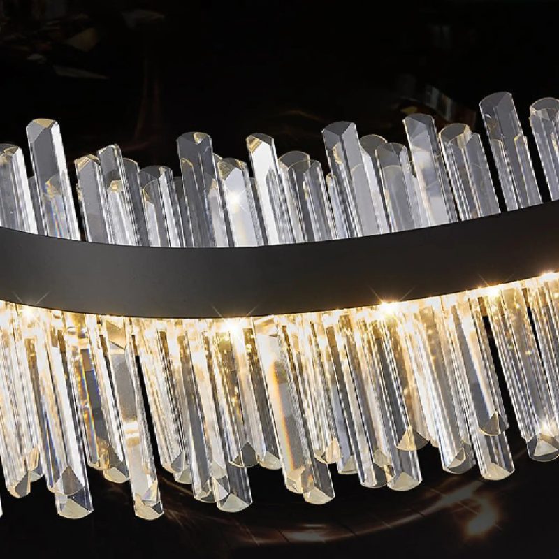 MIRODEMI Ahrntal Luxury Oval Crystal LED Chandelier for House