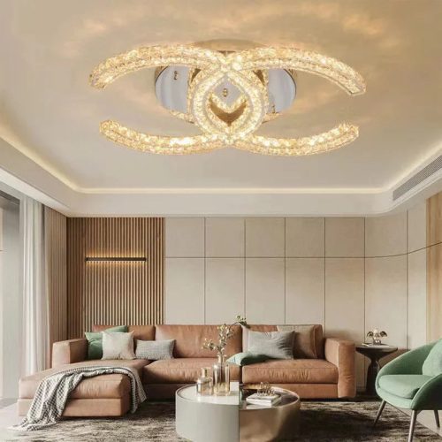 MIRODEMI Aicurzio Fashionable Luxury Crystal Gold Chandelier For Living Room