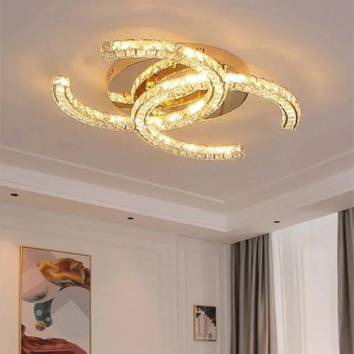 MIRODEMI Aicurzio Fashionable Luxury Crystal Gold Chandelier For Staircase