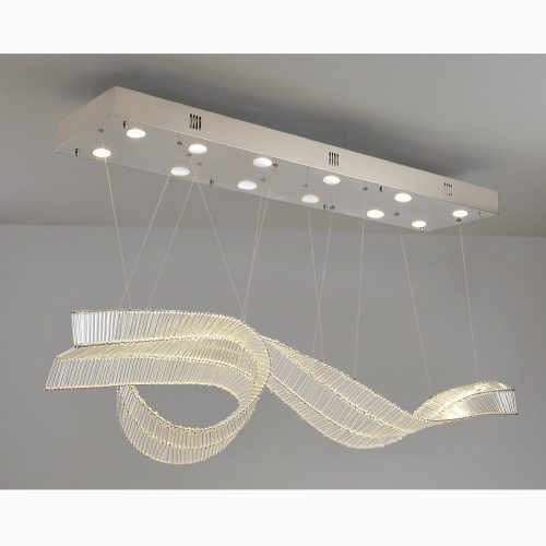 MIRODEMI Alassio LED Chandelier Ribbon Design Chandelier