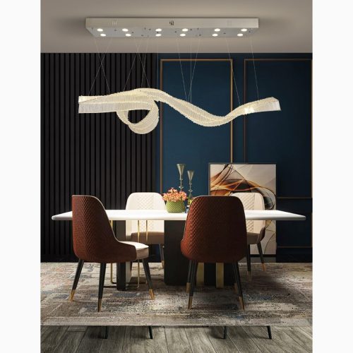 MIRODEMI Alassio LED Chandelier Ribbon Lamp