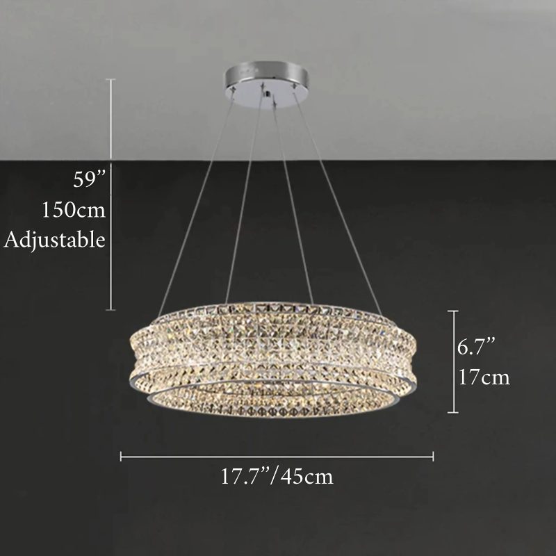 MIRODEMI Albano Vercellese Drum Luxury Chandelier For Dining Room