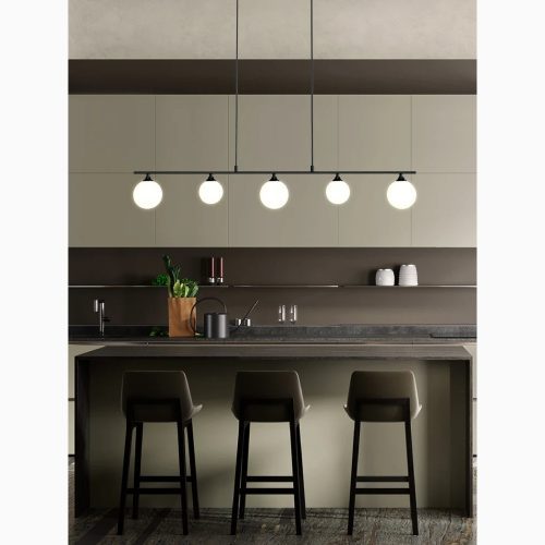 MIRODEMI Albi Nordic Modern Simple Glass Ball LED Chandelier For Kitchen Island