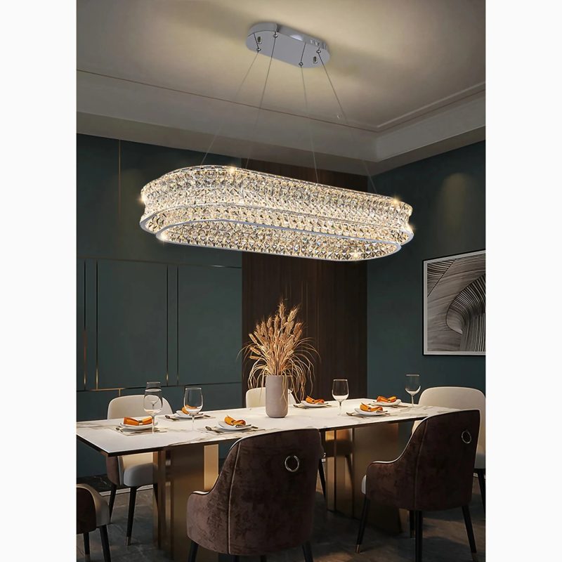 MIRODEMI Albiano Crystal Chandelier For Dining Room