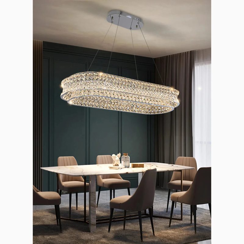 MIRODEMI Albiano Crystal Hanging Chandelier