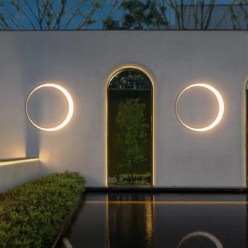 MIRODEMI® Albino | Outdoor Waterproof Moon Wall Lamp for Garden | outdoor lighting | for hotel | for villa