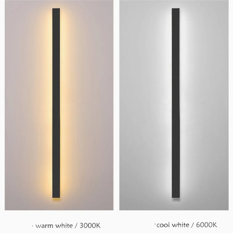 MIRODEMI® Albizzate | Black Outdoor Waterproof Antirust Wall Lamp MIRODEMI® Black Outdoor Waterproof Antirust Aluminum Long LED Wall Lamp For Villa porch