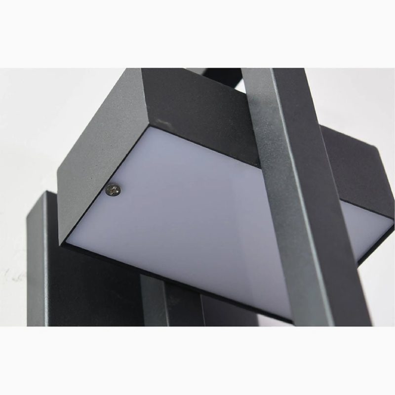 MIRODEMI Alcamo Black Retro Outdoor Waterproof LED Wall Light