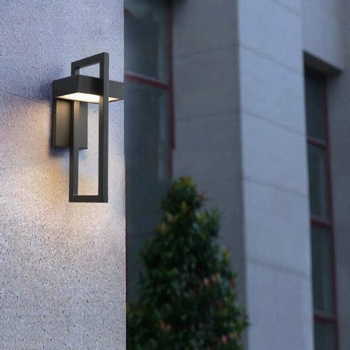 MIRODEMI Alcamo Black Retro Outdoor Waterproof LED Wall Lighting For Hotel