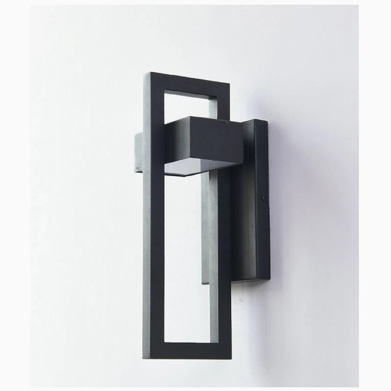 MIRODEMI Alcamo Black Retro Outdoor Waterproof Lamp