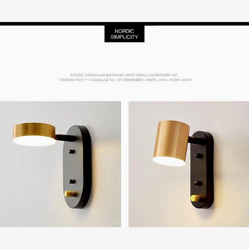 MIRODEMI Alcorcon Refined Nordic Bedside Wall Lamp