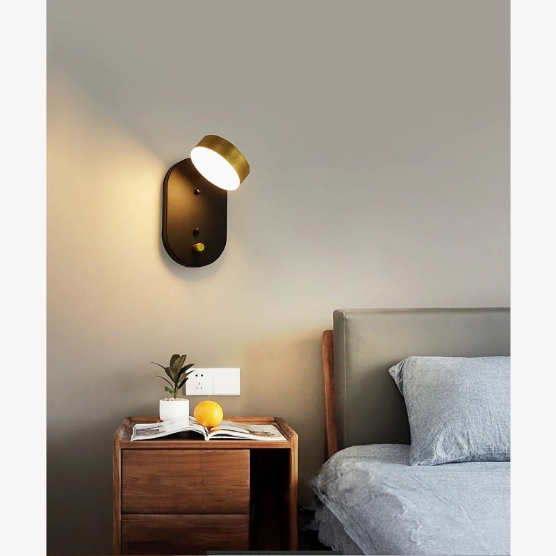 MIRODEMI Alcorcon Scandinavian Bedside Wall Sconce