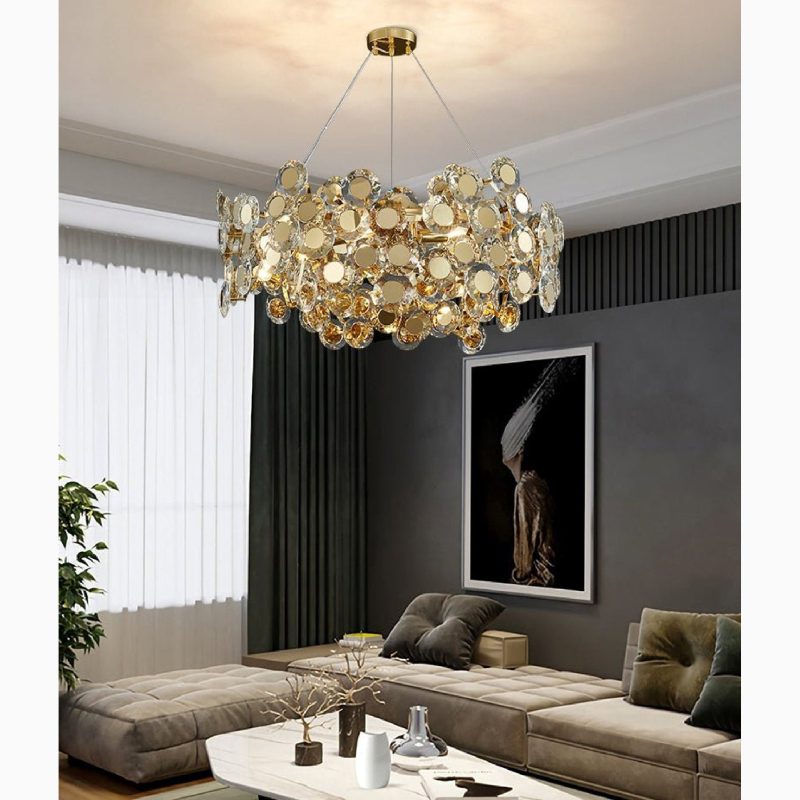 MIRODEMI Alfano Gold Chandelier