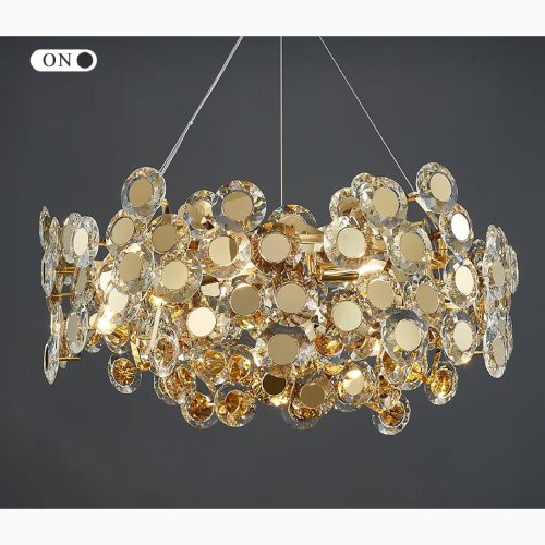 MIRODEMI Alfano Gold Creative Luxury Design Crystal Lighting