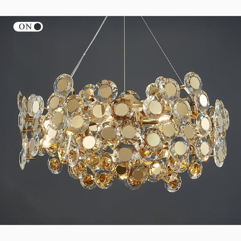 MIRODEMI Alfano Gold Creative Luxury Design Crystal Lighting