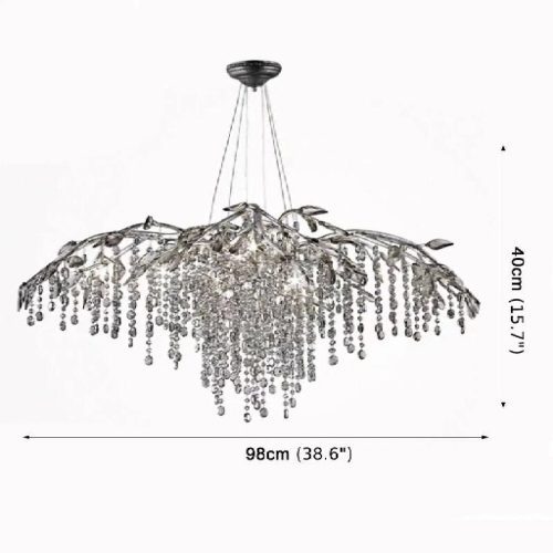 MIRODEMI® Alfiano Natta | Luxury Gold/Chrome Vintage Crystal Hanging Lamp For Living Room Parameters 